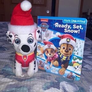 Paw Patrol Red and White Plush Toy with Book